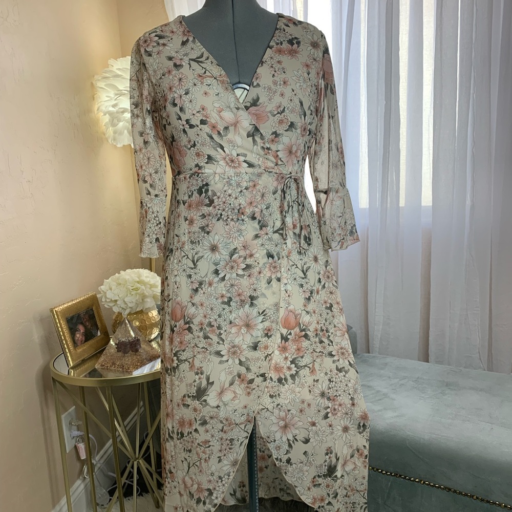 Beautiful faux wrap dress
